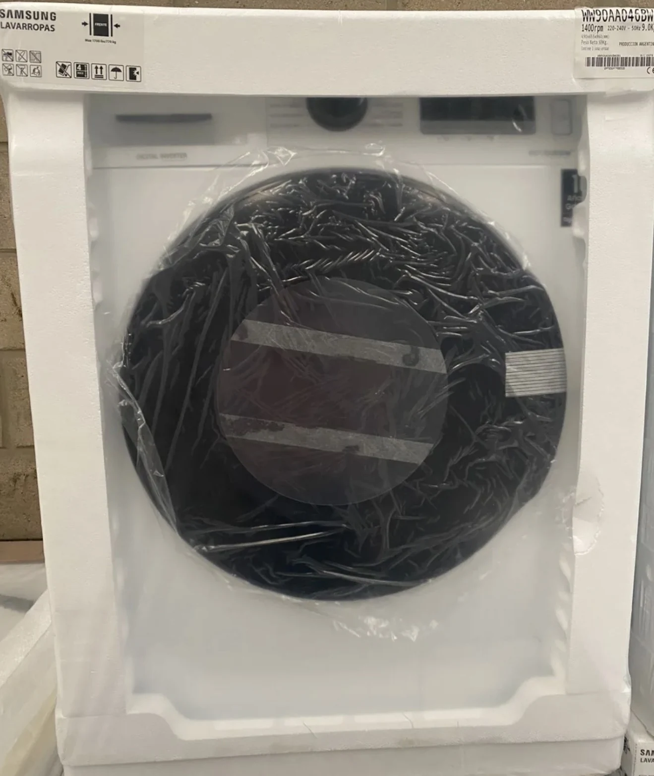 Lavarropas Samsung carga frontal